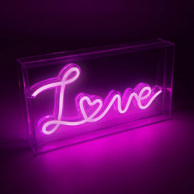 Global Gizmos 'Love' Acrylic Neon Light