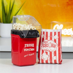 Global Gizmos Popcorn Maker 50900 Red Popcorn maker with Party Popcorn Maker