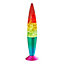 Global Gizmos Rainbow Glitter Retro Lava Lamp
