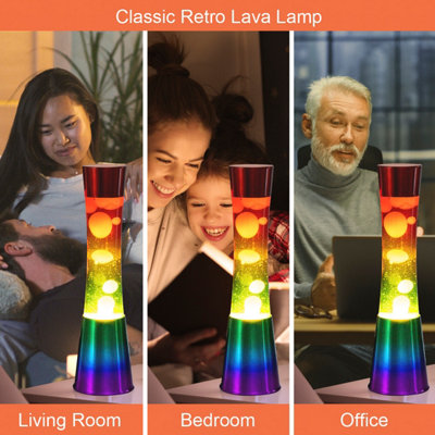 Global Gizmos Rainbow Tower Lava Lamp