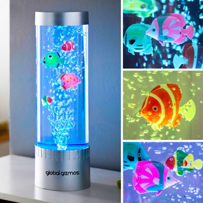 Global Gizmos Tropical Fish Desk Bubble Lamp