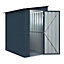 Globel 4x6ft Lean-To Metal Garden Shed - Anthracite Grey