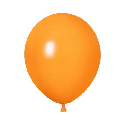 Globos Latex Plain Balloons (Pack of 100) Orange (5in)