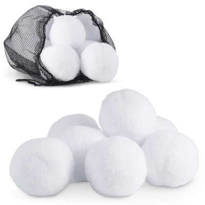 GloBrite 10-Pack Indoor Snowball Fight, Snowtime Game, Realistic Snow ...