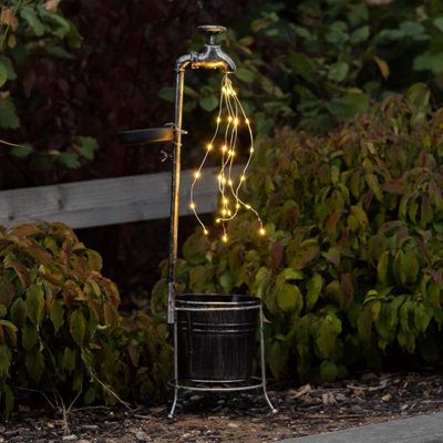 GloBrite 30 LED Watering Can Solar Fairy Lights - Waterproof Waterfall ...