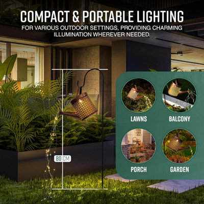 LED Solar Watering Can Garden Lights – Outdoor Waterfall String Light, IP65 Waterproof, Starry Glow For Lawn, Patio, Yard, And Gifts For Women