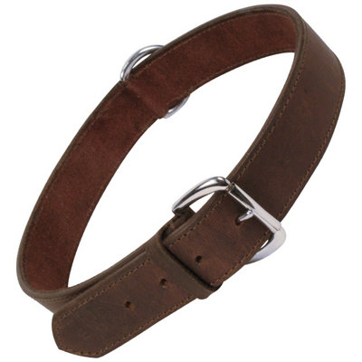 Gloria Plain Leather Dog Collar Brown (60cm) Price Comparisons | Compare The Build