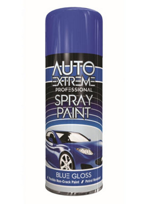 Gloss Blue Paint 400ml Quick Drying Petrol Resistant Hard Wearing Crack ...