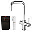 Gloss Chrome 3-in-1 Instant Cold Boiling Hot Water Kitchen Mixer Tap with Tank & Filter