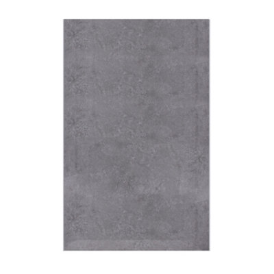 Matt Grey Concrete Bathroom PVC Cladding Shower Wet Wall Panels 1m X 2.4m, Pack Of 3