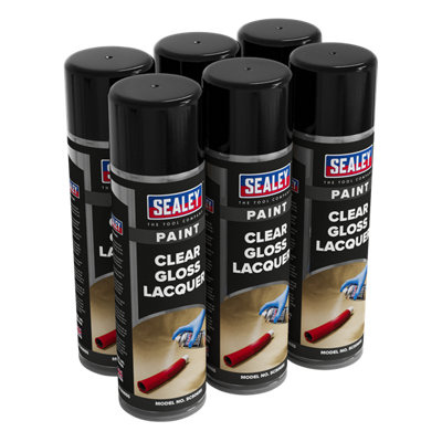 Gloss Lacquer 500ml, Clear - Pack of 6