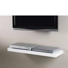 Gloss White Floating Shelf 120x30x5cm
