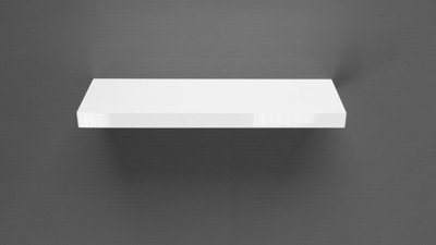 Gloss White Floating Shelf 60x20x3.8cm