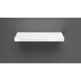 Gloss White Floating Shelf 60x20x3.8cm