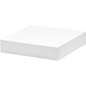 Gloss White Floating Shelf Kit 25x25x5cm