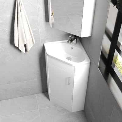 Corner bathroom cabinet b&q discount
