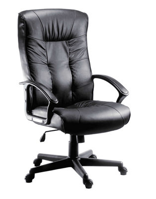 Gloucester Leather Faced Executive Chair with adjustable seat height and tilt