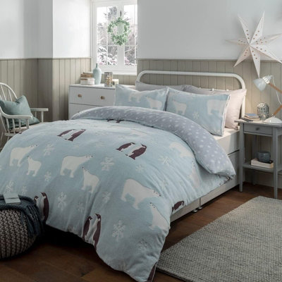 Polar bear fleece discount bedding