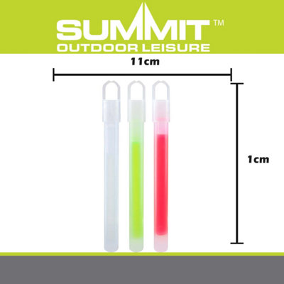 Glow Sticks 4" Pack Of 3 With Neck Lanyard 1cm x 11cm Multi 3 Pack