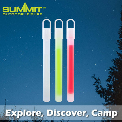 Glow Sticks 4" Pack Of 3 With Neck Lanyard 1cm x 11cm Multi 3 Pack