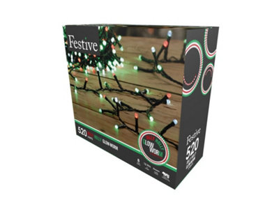 Glow-worm lights - Jolly holly - 1000 LEDs