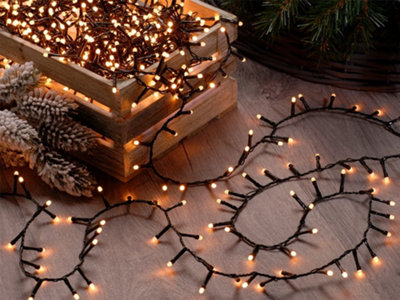 Glow-worm lights - Warm White - 1000 LEDs