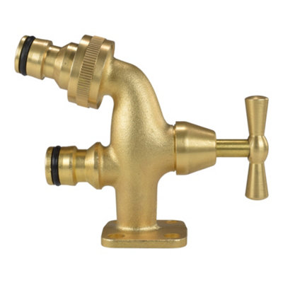 Go Anywhere Outdoor Brass Garden Tap,No Plumbing in Click On Garden ...