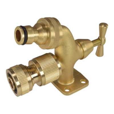 Go Anywhere Outdoor Brass Garden Tap,No Plumbing in Click On Garden ...