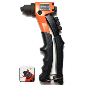 GOBEST compact size hand riveter, pop rivet gun 200 mm 2.4-4.8 rivets(GB-0070))