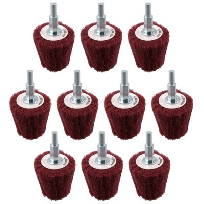 Goblet Shaped Sanding Polishing Cleaning Mop 50mm Width 240 Grit 6mm