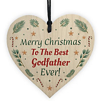 Godfather Gift For Christmas Heart Godparent Christening Gift Dad Brother Gift Sign