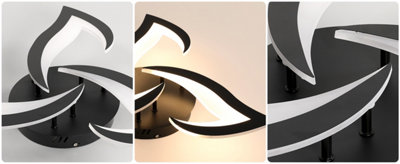 Goeco 3-Light Smart Dimmable Ceiling Lamp with Remote Control