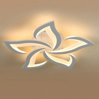 Goeco 5-Light Swallowtail Ceiling Lamp 3000K Warm Light,60W