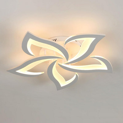 Goeco 5-Light Swallowtail Ceiling Lamp 3000K Warm Light,60W