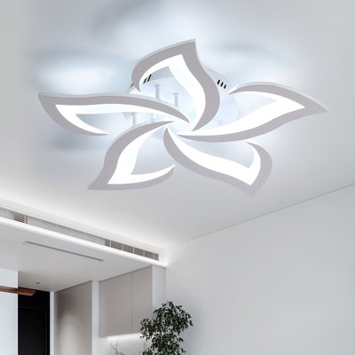 Goeco Acrylic Petal Design LED Ceiling Lights 60W,6000K