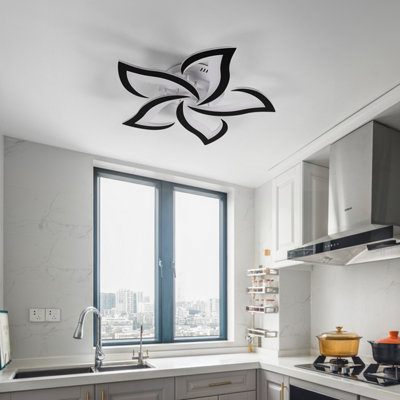 Goeco Creative Flower Flower LED Ceiling Led Modern Design 60w,6000k