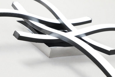 Goeco Curved Design Modern LED Ceiling Light,4 Built-in LED Boards,6500K