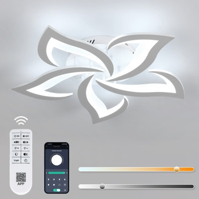 Goeco Dimmable LED Ceiling Light with Remote Control, 40W, 3000K-6000K