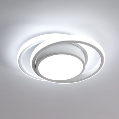 Goeco LED Ceiling Light, 32W 2500lm, Dia 28cm, Cold White 6000K