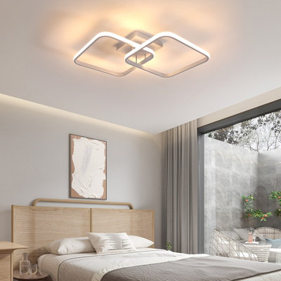 Goeco LED Dimmable Modern Circle Ceiling,White,3000k-6000k