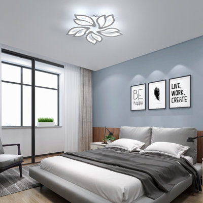 Goeco Modern LED Ceiling Light Chandelier, 65W, White 6500K