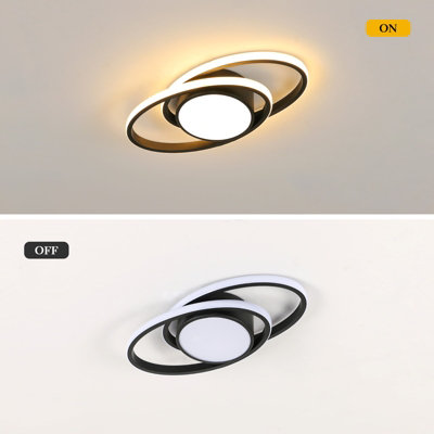 Goeco Modern LED Round Ceiling Lamp,39W, 3000k