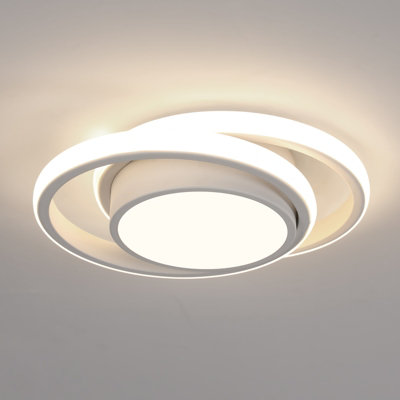 Goeco Modern  LED Round Ceiling Light, 32W,4500K, Dia.28cm