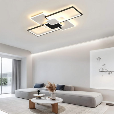 Goeco Rectangular LED Aluminum Ceiling Light - 100W 220V,110x70cm ...