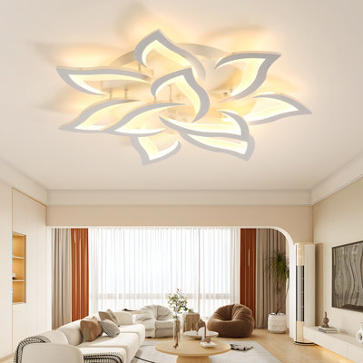 Goeco10 Heads Lotus LED Chandelier,  90W, 3000K