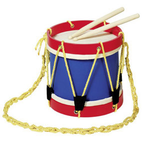 Goki Drum w/ Sticks Percussion Instrument Music Sound Childrens Kids Sensory Toy