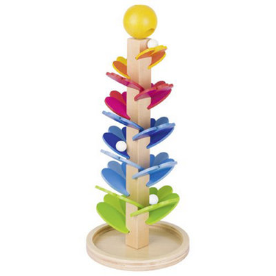 Goki Pagoda Marble Tower Game Wooden Toy Set