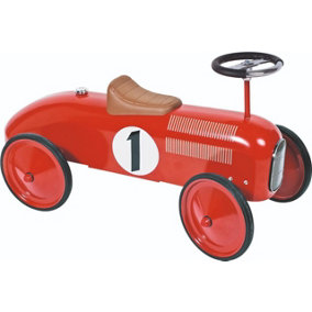 Goki Ride-On Race Car Classic Style - Red