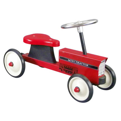 Goki Ride-On Tractor w/ Detachable Trailer