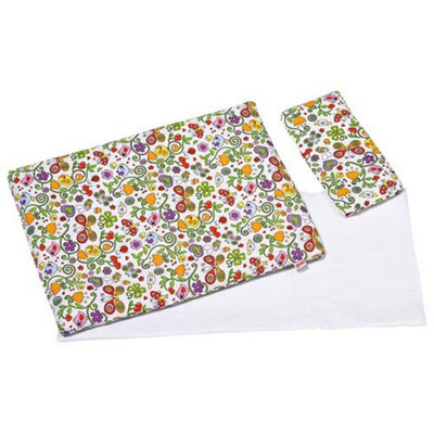 Goki Springtime Bedding Set for Dolls Butterfly Floral 3 Pieces